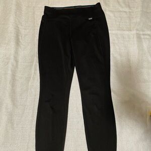 Patagonia Black Girls' Leggings with Rainbow Waistband Detail